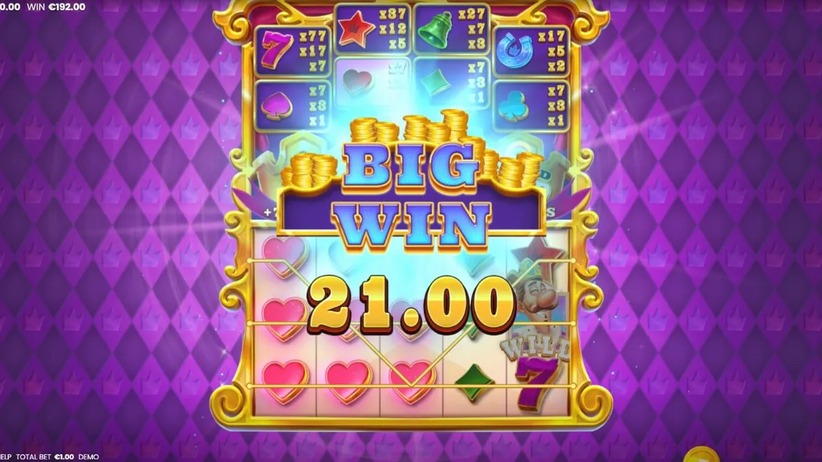 Tampilan visual slot King of 7’s dengan simbol mahkota dan angka 7 yang mewah.